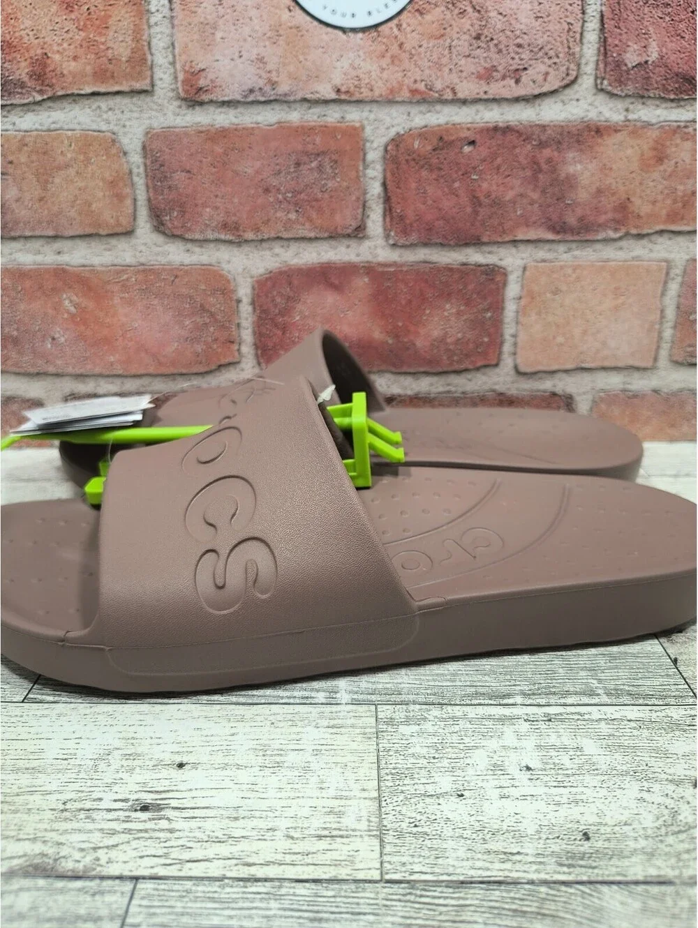 Crocs Essentials Slide Men's 8 Women's 10 Mocha Comfort 210088-0LF NWT